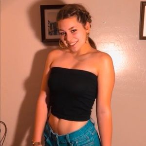 Black tube top